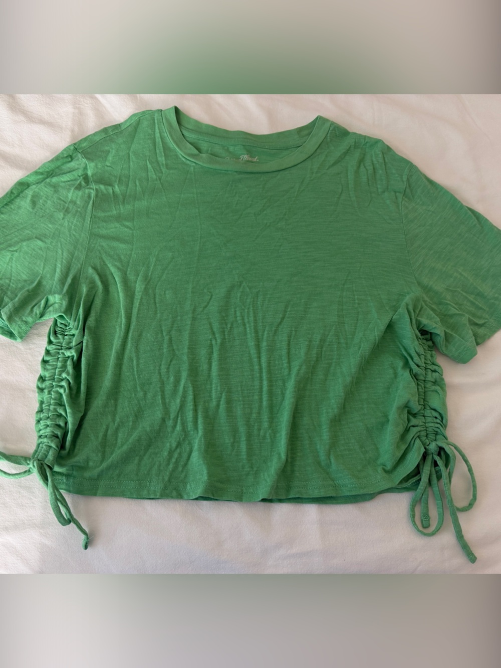 Universal Thread Green Short Sleeve Cinch-Tie Tee